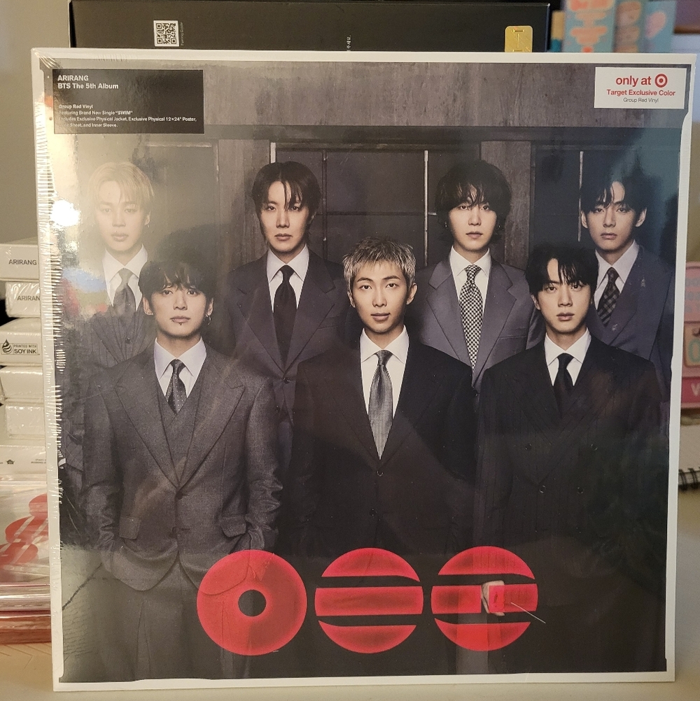 BTS -The 5th Album 'ARIRANG' (Group Red) (Target Exclusive, Vinyl) NIB SEALED